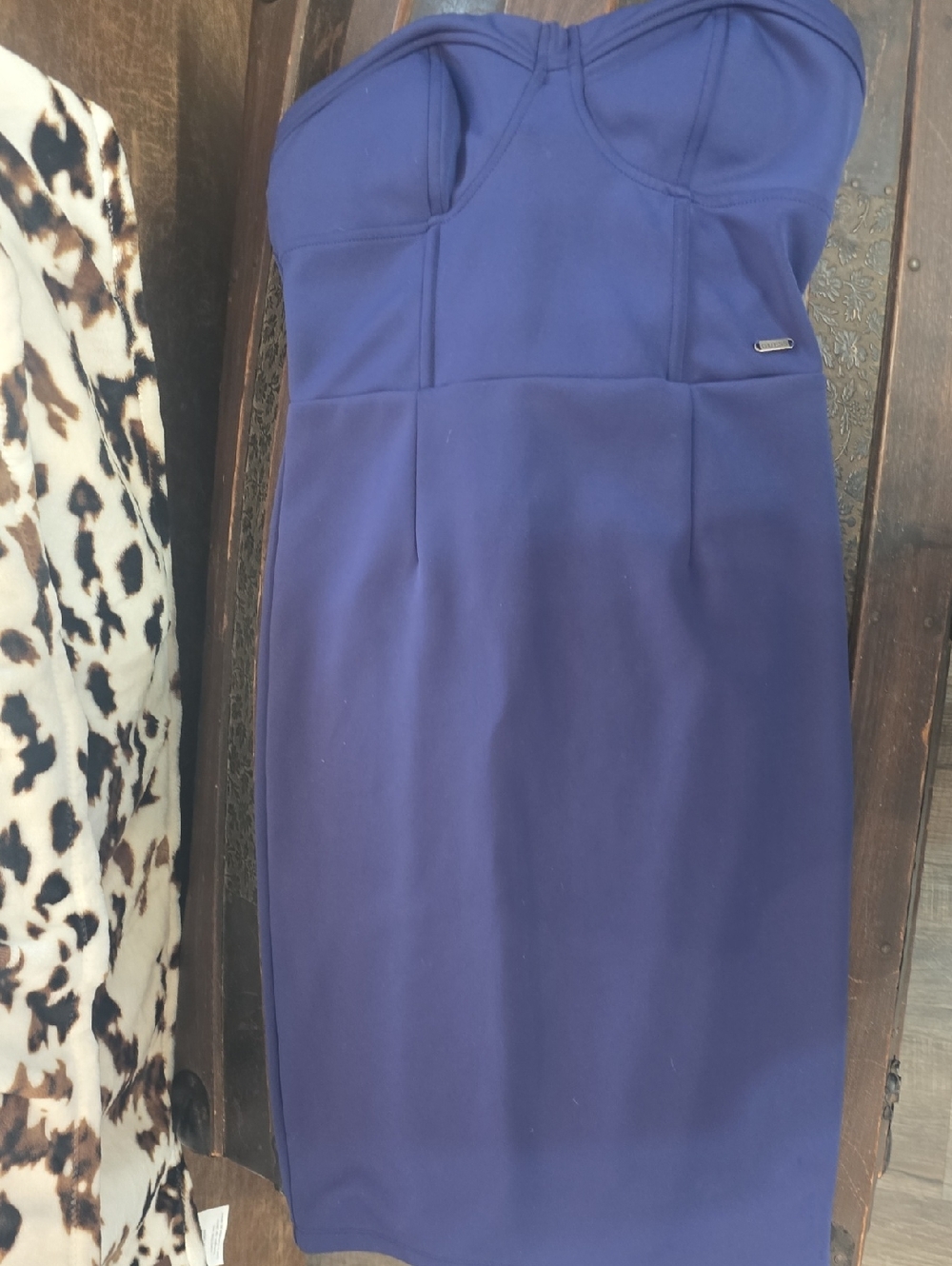 Guess by Marciano Strapless Royal Blue Sheath Dress